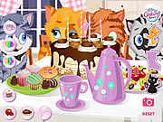 Флеш игра онлайн Китти - Чайная церемония / Kitty Tea Party